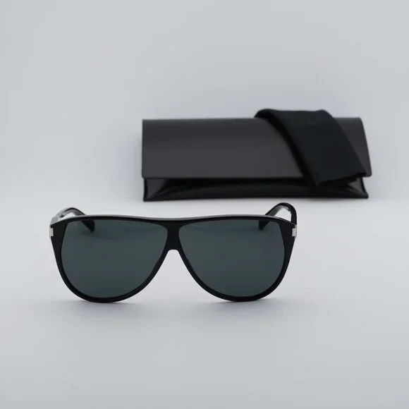 Saint Laurent SL731 GASPAR 002 Sunglasses Black Aviator Frame, Black Lenses saint-laurent-sl-731-gaspar-  main image 2